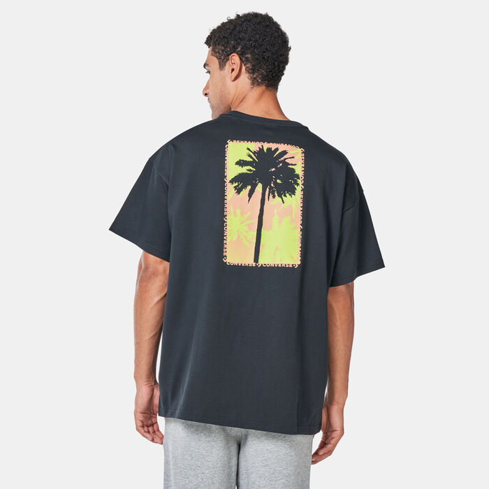 Converse Men's Festival Palm Tree T-Shirt Black Converse Men's Festival Palm Tree T-Shirt Black image number 1