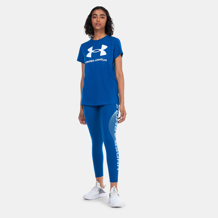 Under Armour Women's Sportstyle Graphic T-Shirt Blue Under Armour Women's Sportstyle Graphic T-Shirt Blue image number 2