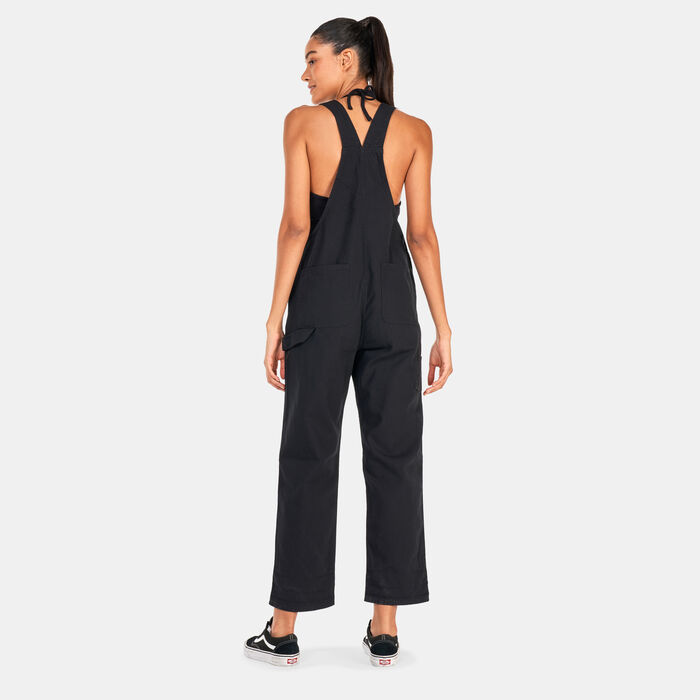 Vans Women's Ground Work Overalls Black image number 1