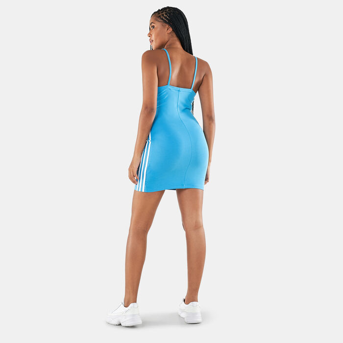 adidas Originals Women's Adicolor Classics Tight Summer Dress Blue adidas Originals Women's Adicolor Classics Tight Summer Dress Blue image number 1