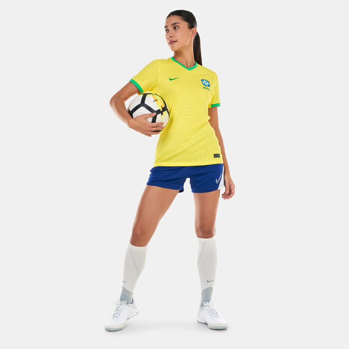Nike Women's Brazil 2023 Stadium Home Dri-FIT Football Jersey yellow Nike Women's Brazil 2023 Stadium Home Dri-FIT Football Jersey yellow image number 2