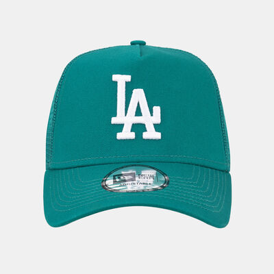 New Era Men's League Essentials Los Angeles Dodgers Trucker Cap Green