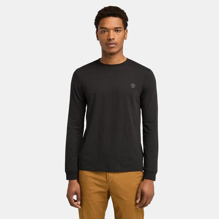 Timberland Men's Dunstan River Long Sleeve T-Shirt Black image number 0