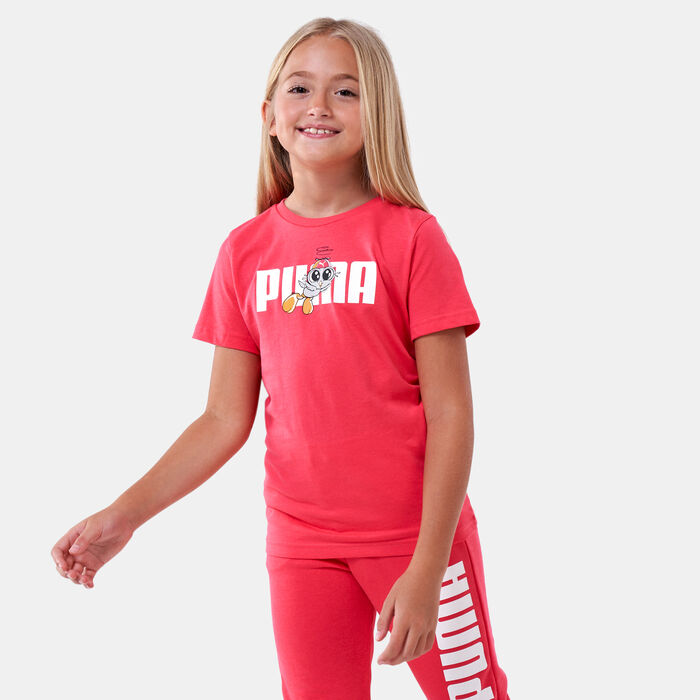 PUMA Kids' LIL PUMA T-Shirt (Younger Kids) Pink image number 0