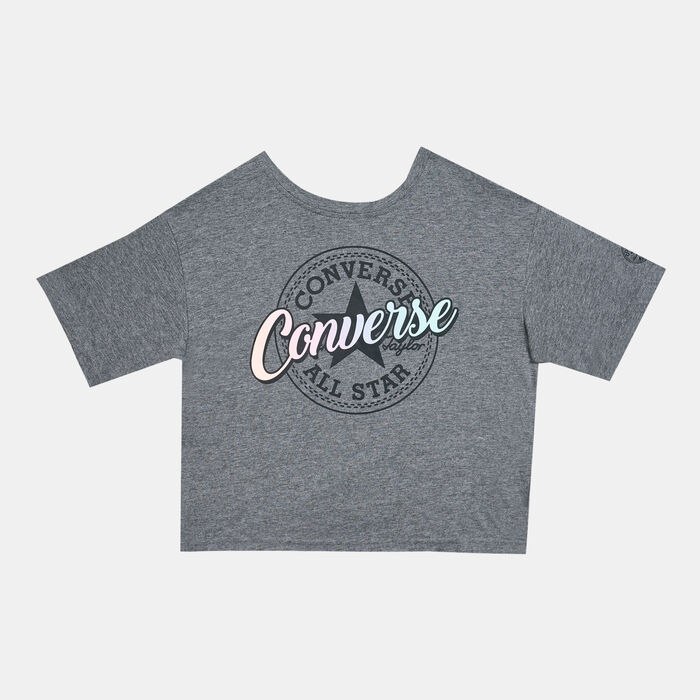 Converse Kids' Tulip Hem Graphic T-Shirt Multi Converse Kids' Tulip Hem Graphic T-Shirt Multi image number 0