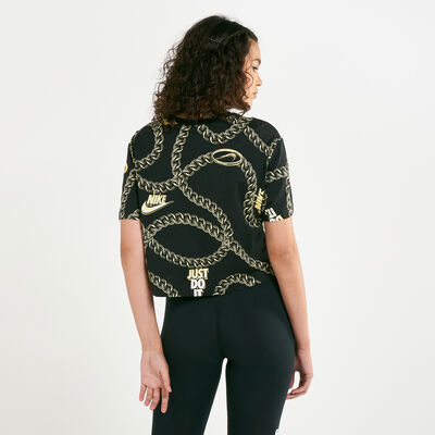 Nike Women's Sportswear Glam Dunk Crop Top Black