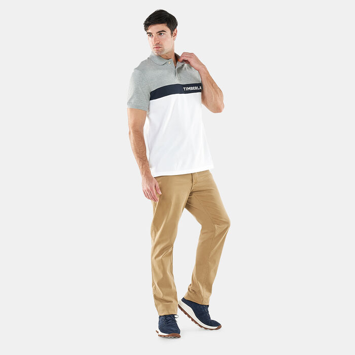 Timberland Men's Millers River Colour-Block Polo Shirt Grey Timberland Men's Millers River Colour-Block Polo Shirt Grey image number 2