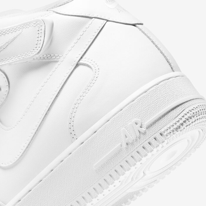 Nike Men's Air Force 1 Mid '07 Shoes White Nike Men's Air Force 1 Mid '07 Shoes White image number 8