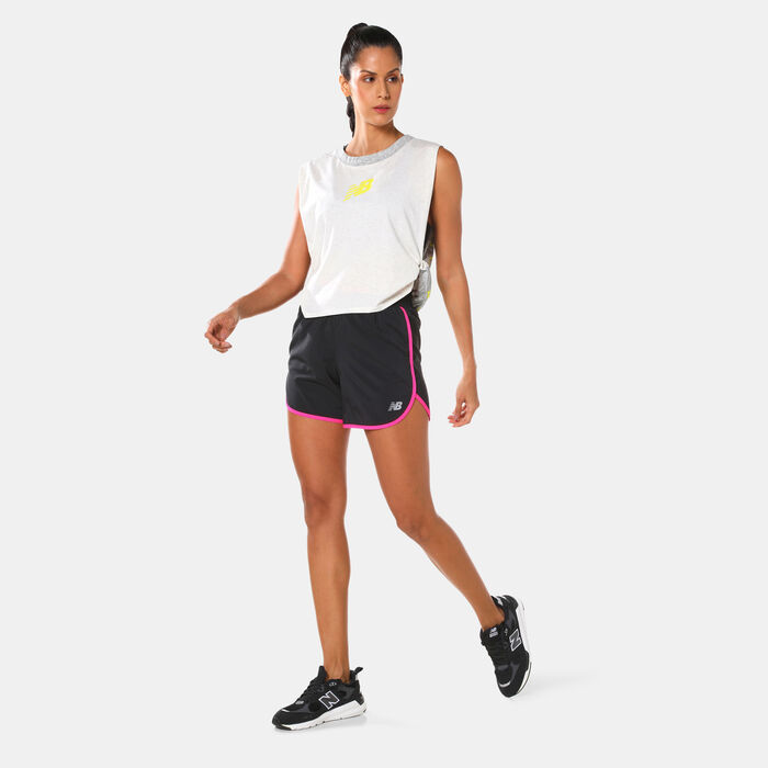 New Balance Women's Accelerate 5-Inch Shorts Black image number 2