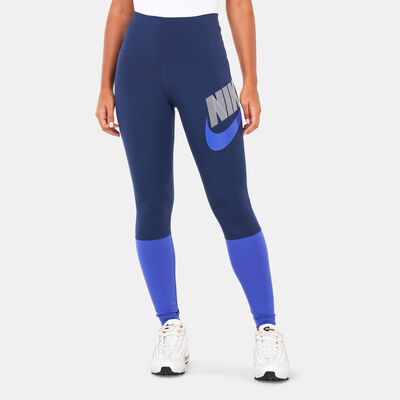 Nike Women's Dri-FIT One High-Waisted Dance Leggings Blue