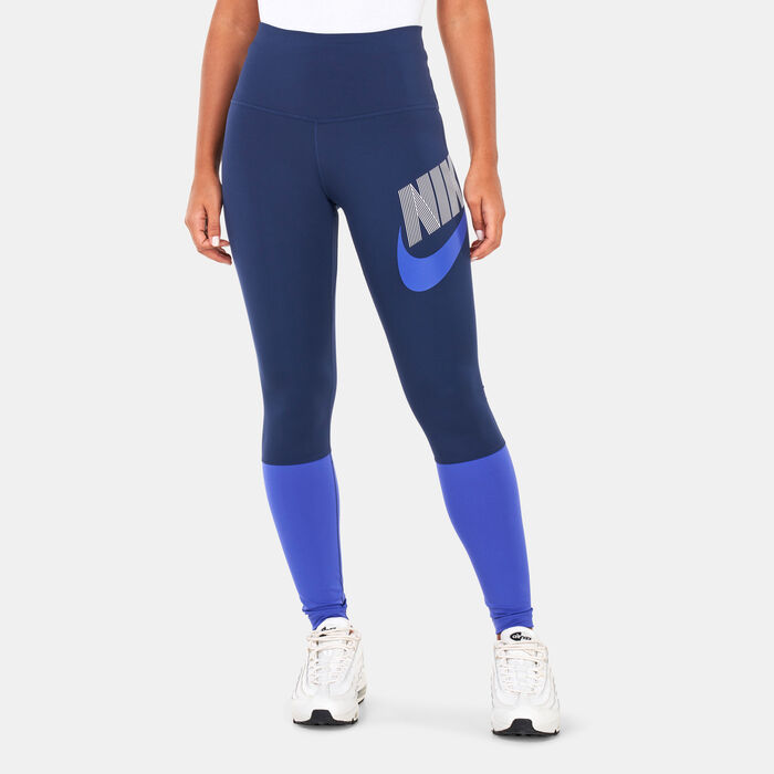 Nike Women's Dri-FIT One High-Waisted Dance Leggings Blue image number 0