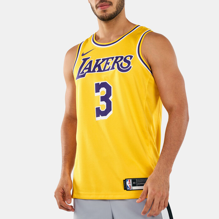 Nike Men's NBA Los Angeles Lakers LeBron James Icon Edition Swingman Jersey Multi Nike Men's NBA Los Angeles Lakers LeBron James Icon Edition Swingman Jersey Multi image number 3