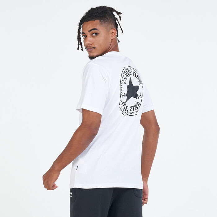 Converse Men's Puffed Chuck Patch T-Shirt White Converse Men's Puffed Chuck Patch T-Shirt White image number 0