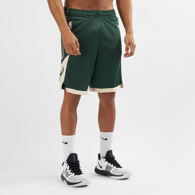 Nike NBA Milwaukee Bucks Road Swingman Shorts Green
