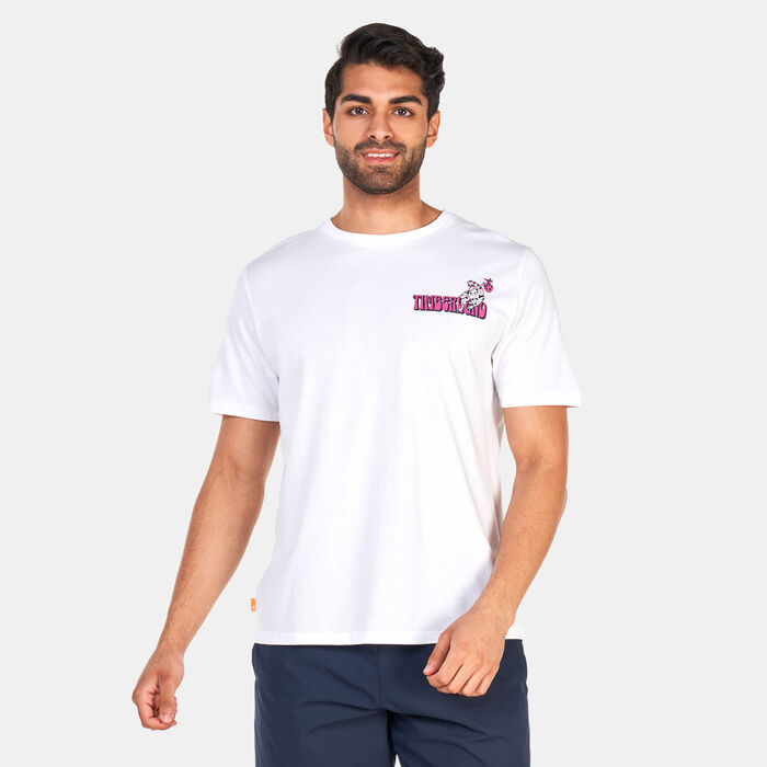 Timberland Men's High Up In The Mountain T-Shirt White Timberland Men's High Up In The Mountain T-Shirt White image number 0