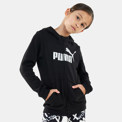 PUMA Kids' Youth Essential Logo Hoodie Black PUMA Kids' Youth Essential Logo Hoodie Black