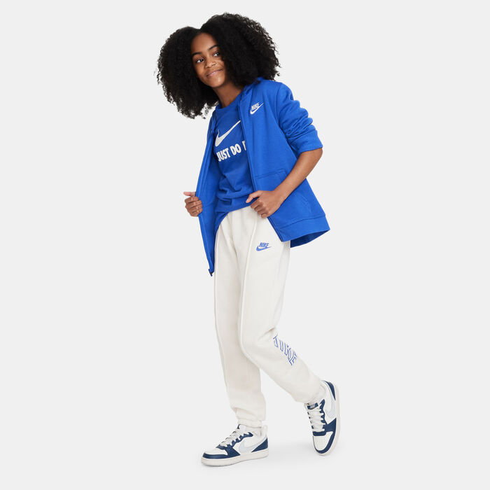 Nike Kids' Sportswear Fleece Pants (Older Kids) White Nike Kids' Sportswear Fleece Pants (Older Kids) White image number 2