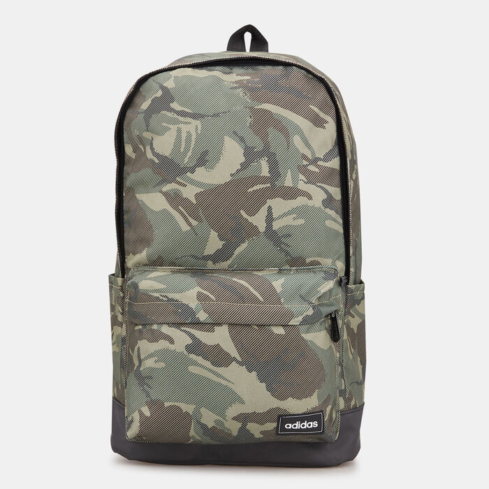 adidas Men's Classic Camouflage Backpack Green image number 0