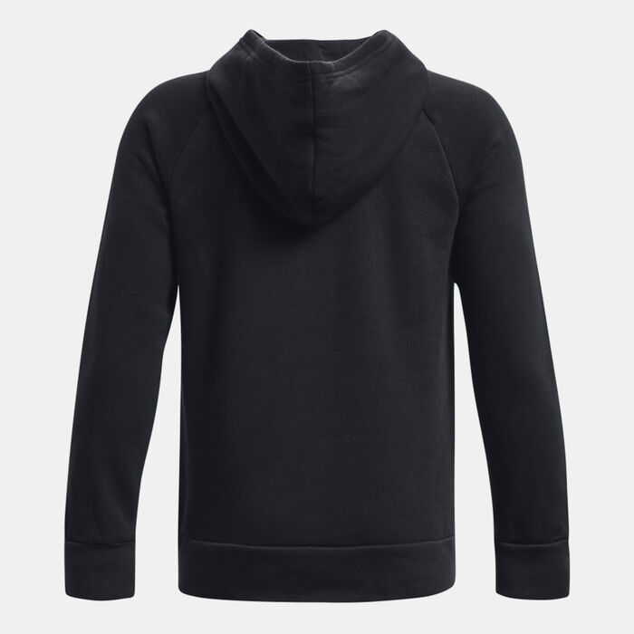 Under Armour Kids' Rival Fleece Big Logo Hoodie Black image number 1