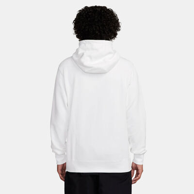 Nike Men's Club Fleece Pullover Hoodie White