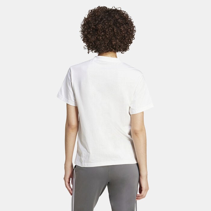 adidas Women's Xpress Logo T-Shirt White adidas Women's Xpress Logo T-Shirt White image number 1