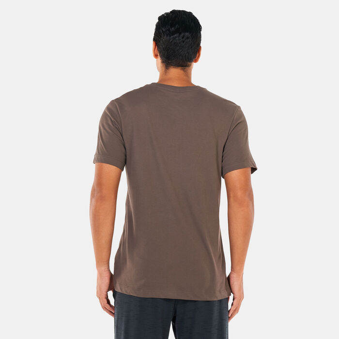 Nike Men's Dri-FIT Yoga 1 T-Shirt Brown Nike Men's Dri-FIT Yoga 1 T-Shirt Brown image number 1