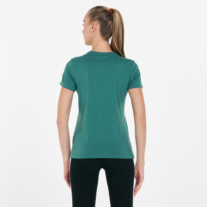 PUMA Women's Classics Logo T-Shirt Blue PUMA Women's Classics Logo T-Shirt Blue image number 1