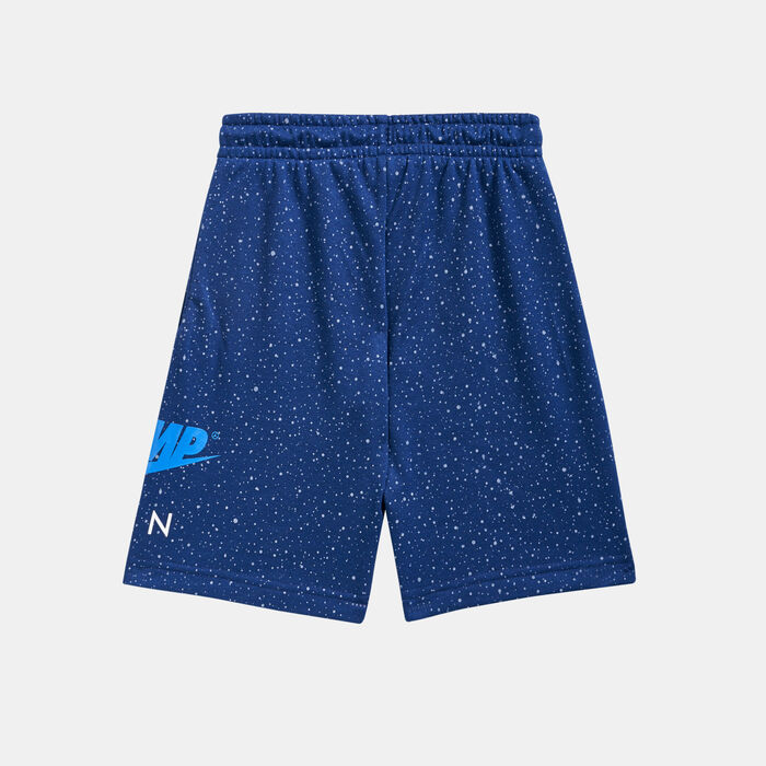 Jordan Kids' Jumpman Speckle Allover Print Shorts (Younger Kids) Blue image number 1