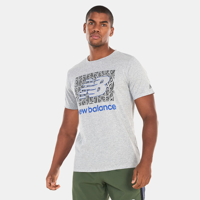 New Balance Men's Heathertech Graphic T-Shirt Grey image number 0