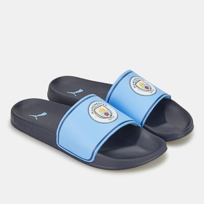 PUMA Men's Man City Leadcat 2.0 Slides Blue