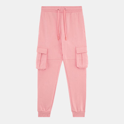 Sun and Sand Sports Kids' Cargo Joggers Pink