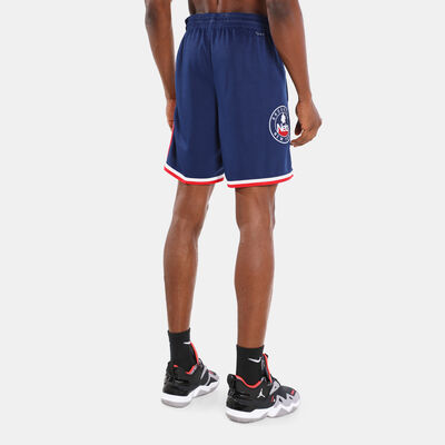 Nike Mens' Brooklyn Nets City Edition Mixtape Swingman Shorts Blue