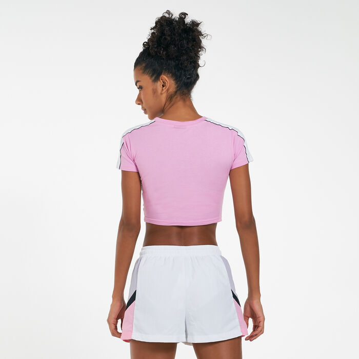 ellesse Women's Viridis Cropped T-Shirt Pink image number 1
