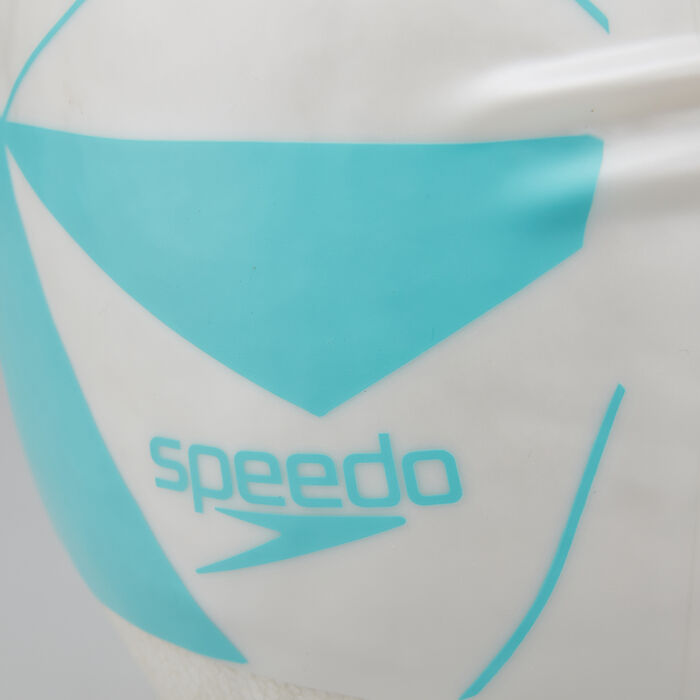 Speedo Long Hair Printed Swimming Cap Blue image number 2
