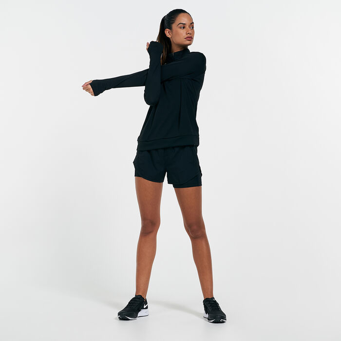 Nike Women's Pacer T-Shirt Black Nike Women's Pacer T-Shirt Black image number 2
