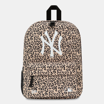 New Era New York Yankees Allover Print Stadium Backpack Beige
