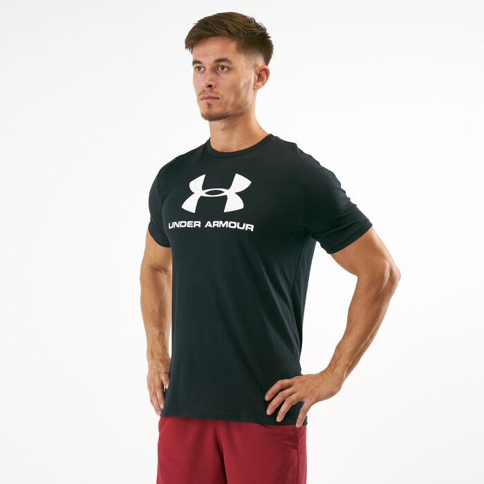 Under Armour Men's Sportstyle Logo T-Shirt Black Under Armour Men's Sportstyle Logo T-Shirt Black image number 0