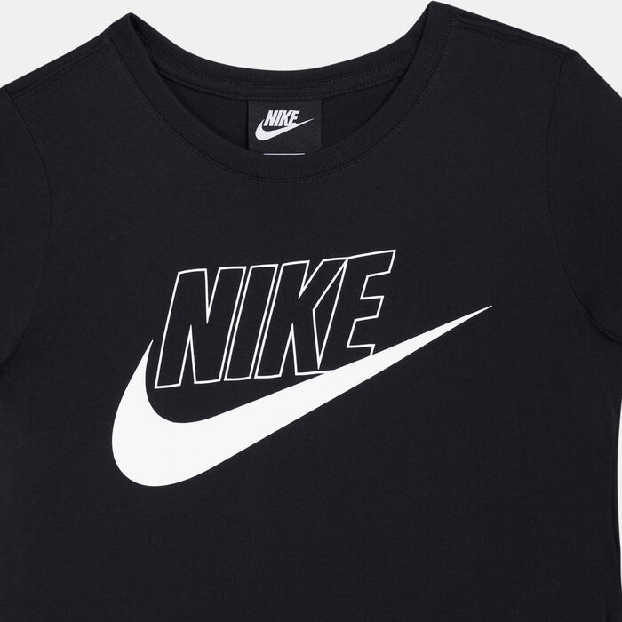 Nike Kids' Sportswear T-Shirt Dress (Older Kids) Black Nike Kids' Sportswear T-Shirt Dress (Older Kids) Black image number 2
