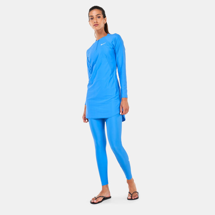 Nike Swim Women's Victory Full-Coverage Solid Swimming Tunic Blue Nike Swim Women's Victory Full-Coverage Solid Swimming Tunic Blue image number 2