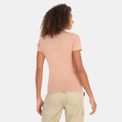 PUMA Women's Classics Slim T-Shirt Beige