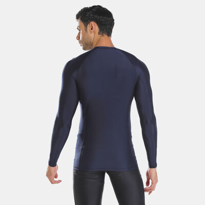 Speedo Men's Long Sleeve Rashguard Blue