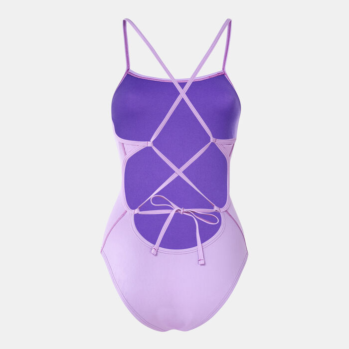 Nike Swim Women's Lace-Up Tie-Back Swimsuit Nike Swim Women's Lace-Up Tie-Back Swimsuit image number 1
