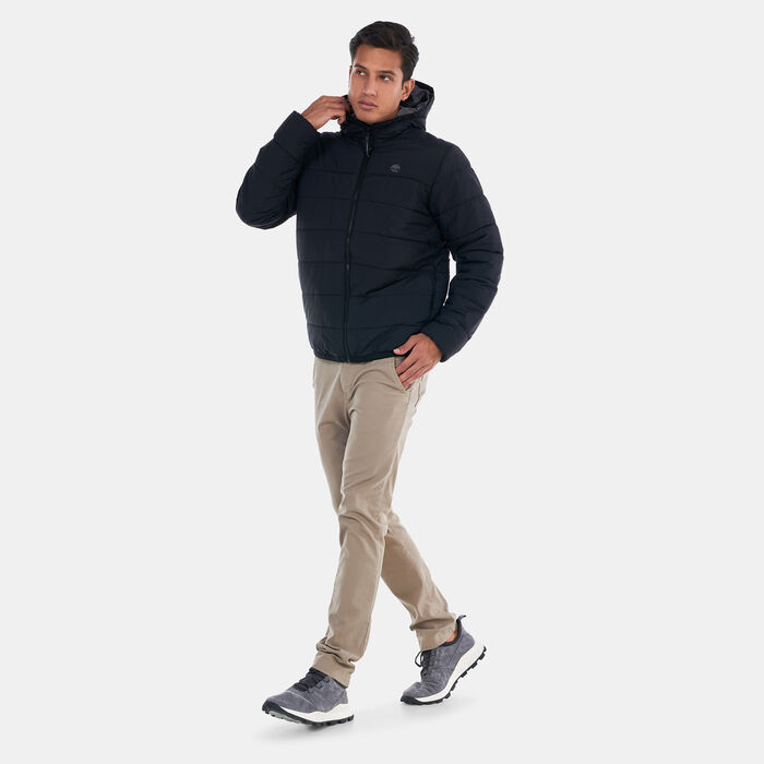 Timberland Men's Garfield Mid Weight Hooded Puffer Jacket Black Timberland Men's Garfield Mid Weight Hooded Puffer Jacket Black image number 2