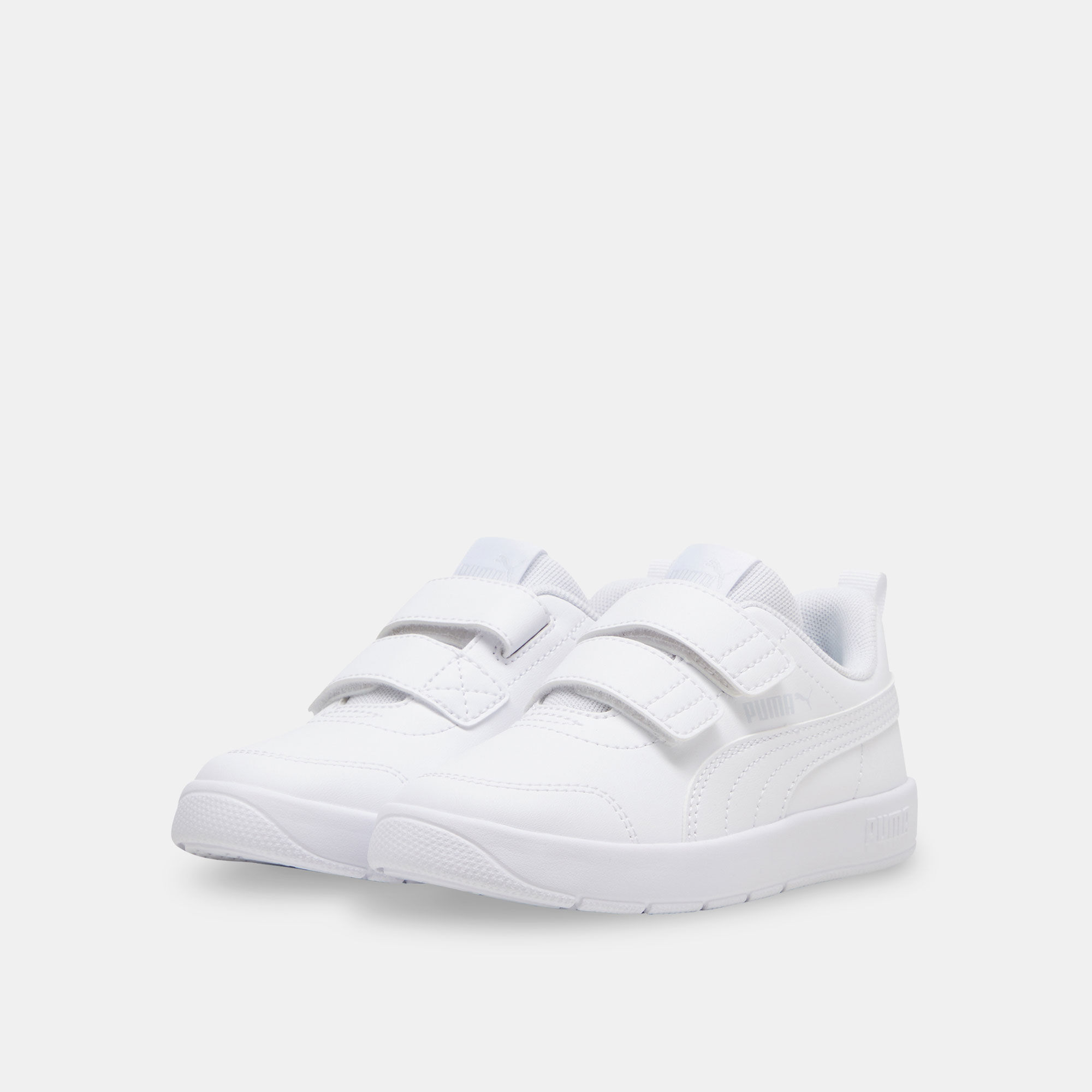 Kids Courtflex V3 Velcro Shoes White PUMA in Qatar SSS