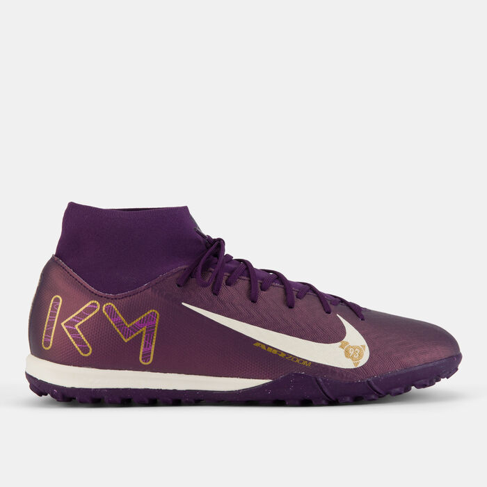 Nike Men's Kylian Mbappe Mercurial Superfly 10 Academy Turf Ground Football Shoes Purple image number 0