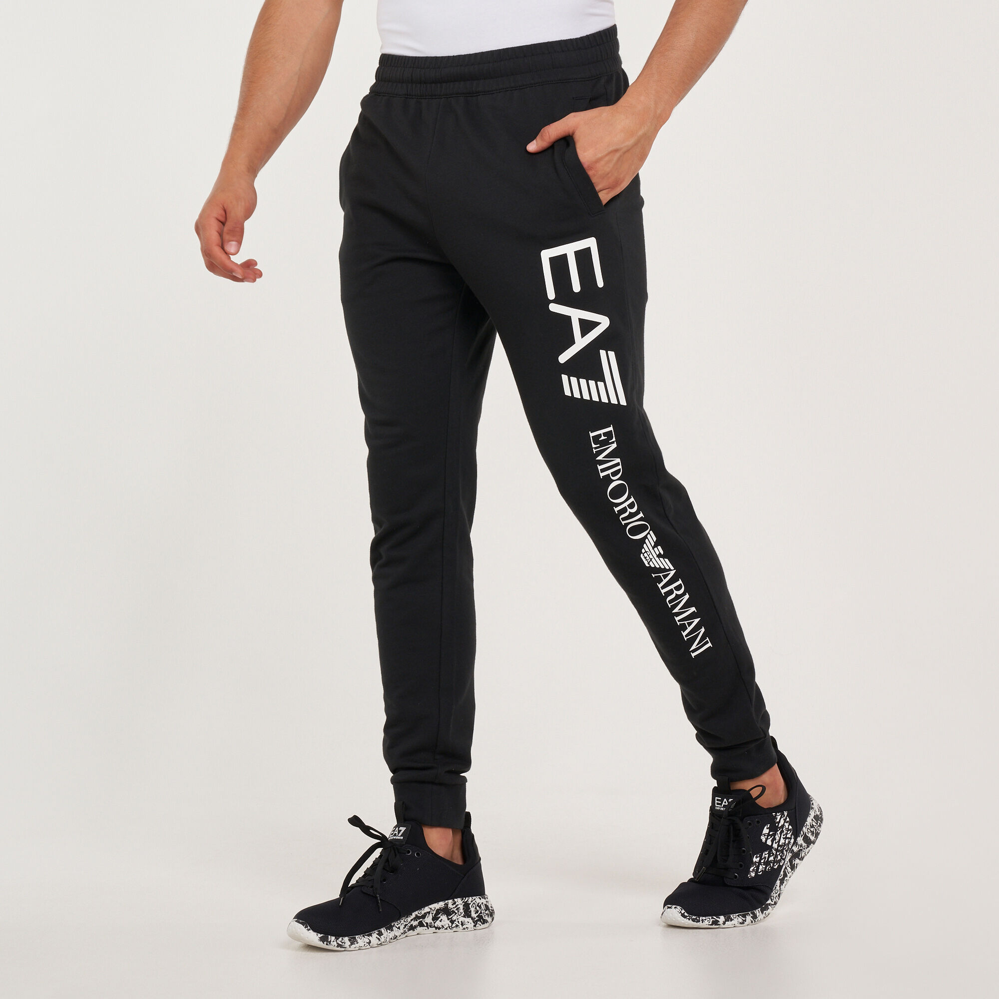Men s Training Logo Series Pants Black EA7 Emporio Armani in Qatar SSS