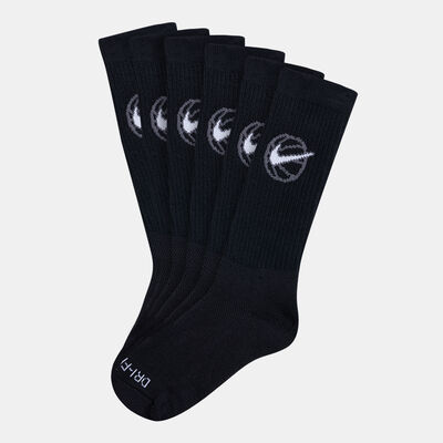Nike Everyday Crew Basketball Socks (3 Pairs) Black Nike Everyday Crew Basketball Socks (3 Pairs) Black