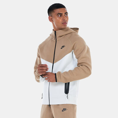 Nike Men's Sportswear Tech Fleece Windrunner Full-Zip Hoodie Beige