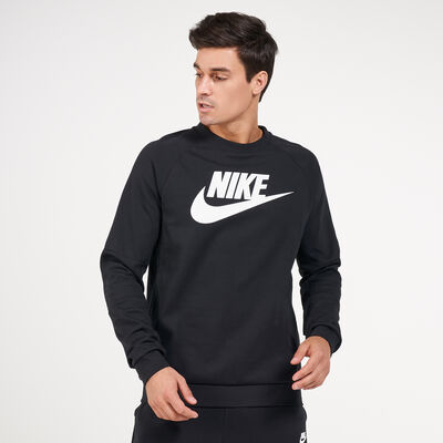 Nike Men's Sportswear Fleece Sweatshirt Black Nike Men's Sportswear Fleece Sweatshirt Black