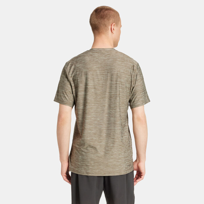 adidas Men's Train Essentials Stretch Training T-Shirt Green adidas Men's Train Essentials Stretch Training T-Shirt Green image number 1